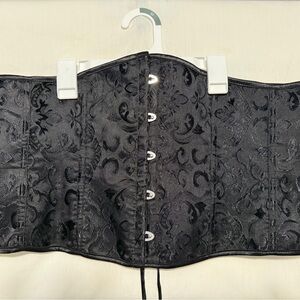 NWOT-Black Brocade Corset 6XL